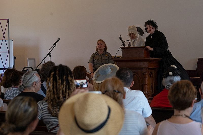 File:Photograph from the Welcome Ceremony at Convention Days 2019. In the Wesleyan Chapel of Women's Rights National Historical Park (c02c1088-0a17-4578-9f68-9db77d44f466).jpg