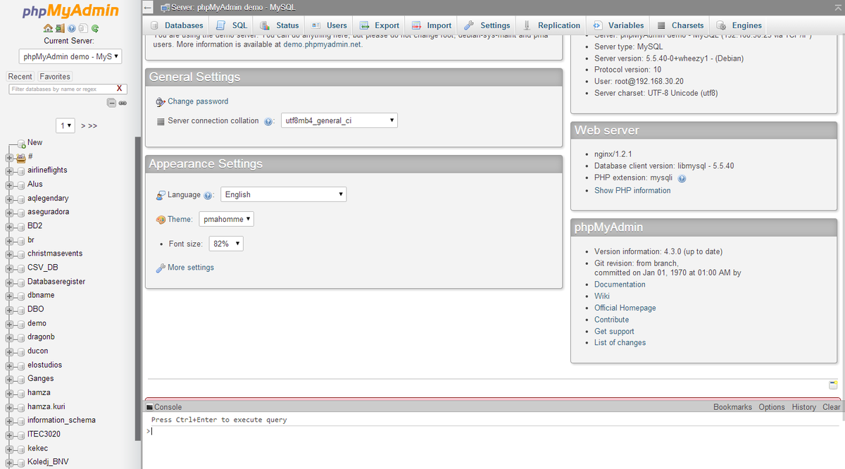 Resultado de imagem para phpmyadmin