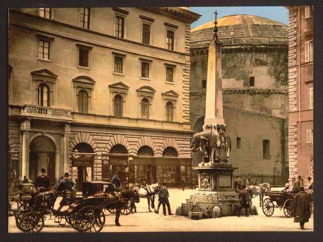 Piazza di Minerva, Roma (ca. 1890-1900)