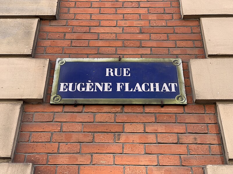 File:Plaque Rue Eugène Flachat - Paris XVII (FR75) - 2021-08-22 - 2.jpg
