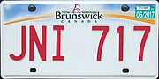 Thumbnail for Vehicle registration plates of New Brunswick