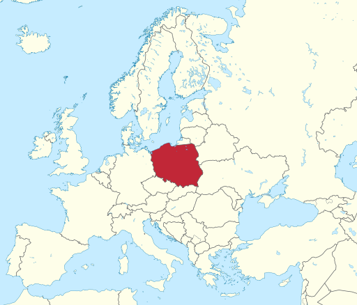 Poland in Europe (-rivers -mini map)