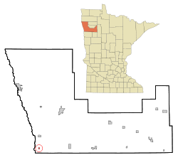 Location of Nielsville, Minnesota