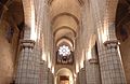 Romanesque nave and rose-window