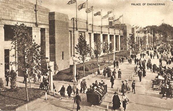 The Palace of Engineering at the British Empire Exhibition, 1924