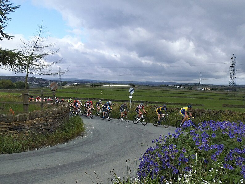 File:Racing cyclists on Ten Yards Lane - geograph.org.uk - 5019909.jpg