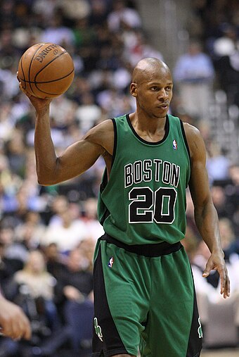 Ray Allen was selected 5th overall by the Minnesota Timberwolves (traded to the Milwaukee Bucks).