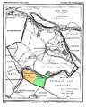 Mappa ta' Ridderkerk mill-1870, bl-eks muniċipalità ta' Rijsoord enfasizzata bl-aħdar; Strevelshoek (parti mill-muniċipalità ta' Rijsoord bejn l-1846 u l-1855) bl-oranġjo.