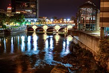 Genesee River and the historic Aqueduct Downtown