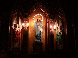 The interior of the St Paul of the Cross Catholic Church in Rousse Rousse Catholic Church 2.jpg
