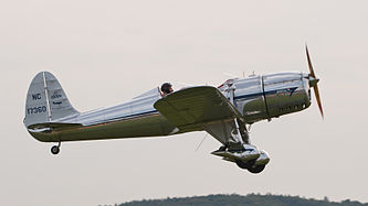 English: Ryan STA Special (reg. NC17360, cn 184, built in 1937). Engine: Menasco D4-B. Deutsch: Ryan STA Special (Reg. NC17360, cn 184, Baujahr 1937). Motor: Menasco D4-B.