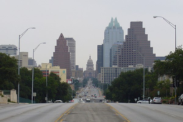 The protected capitol terminating vista along Congress Avenue