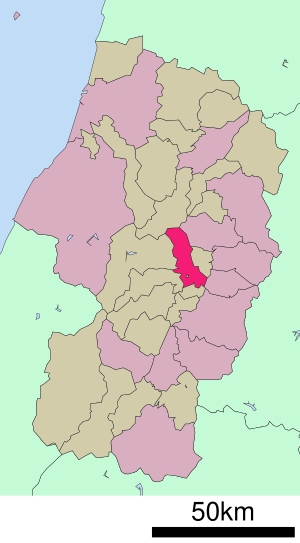 Location Sagaes in the prefecture