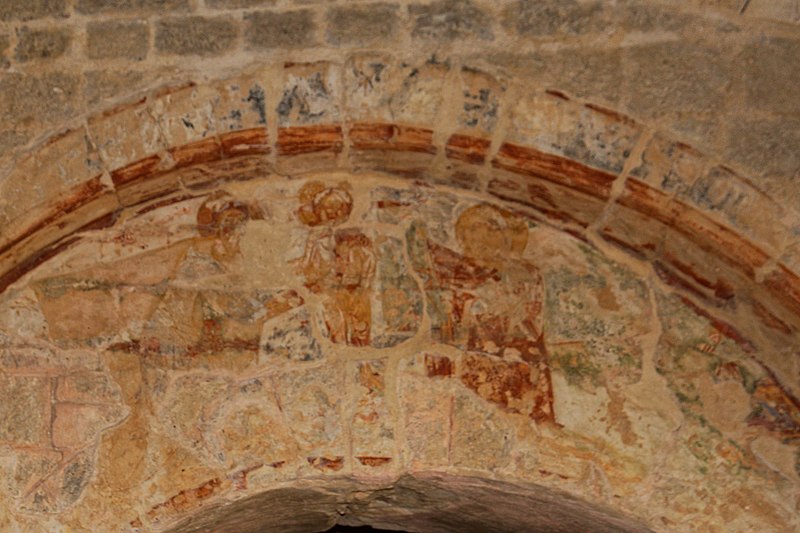 File:Saint Guilhem le Désert-Cloître-Peinture murale-20220428.jpg