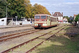 La gare de Salbris, côté voies du BA en 1989.