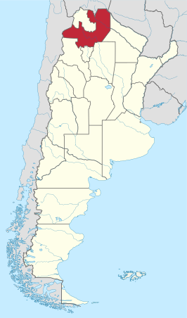 Kaart van Salta