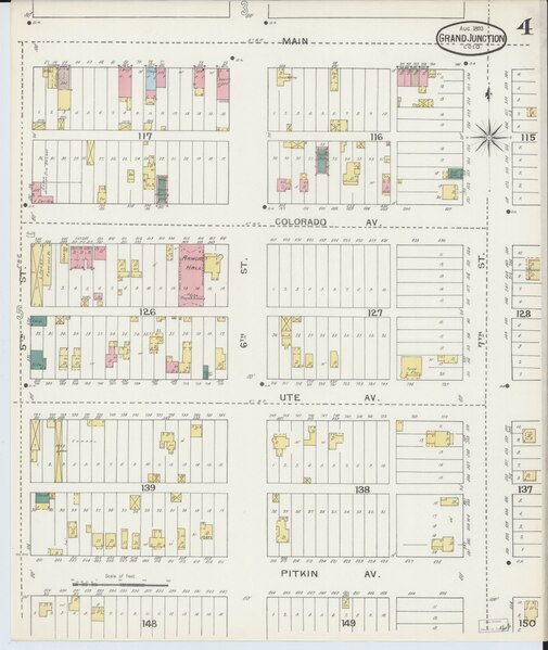 File:Sanborn Fire Insurance Map from Grand Junction, Mesa County, Colorado. LOC sanborn01007 003-4.tif