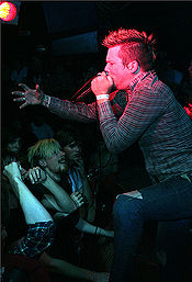 Josh Scogin performing with The Chariot at Camden Underworld, London in 2006. Scogin Camden Underworld.jpg