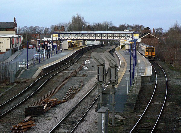 Selby station from the south, 2011