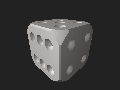 Six-sided 3D dice.stl