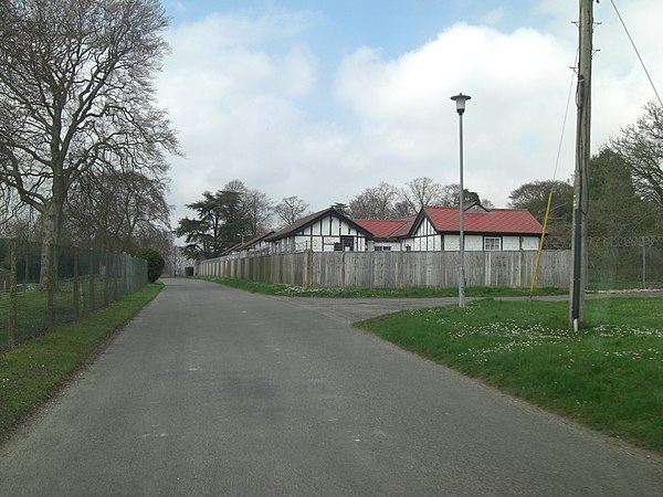 Part of the officers' quarters at Airfield Camp