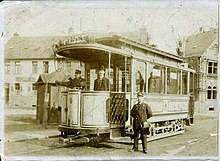 Jungfernfahrt der Straßenbahn nach Bürgel