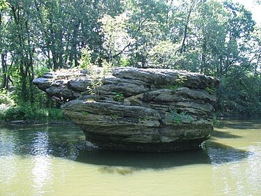 Standing Rock, located in northern Kent in the Cuyahoga River. Standing Rock.jpg