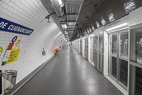 La station en 2022, à la suite de l'installation des portes palières.