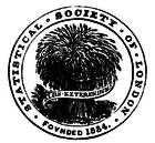 The original logo of the Royal Statistical Society, founded in 1834. Statistical Society of London - 1837 logo.png