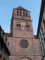 Westrose der Thomaskirche in Straßburg, ab 1196