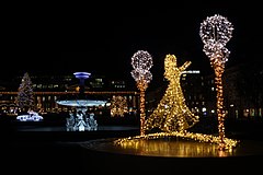 Light illumination during Christmas season