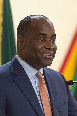 <span class="mw-page-title-main">Roosevelt Skerrit</span> Prime Minister of Dominica since 2004