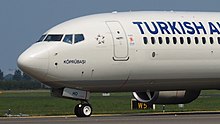 Nose of a Boeing 737-800