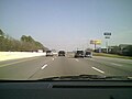 Interstate 75 North running concurrent with Interstate 40 East in Knoxville, Tennessee on 24 January 2009.