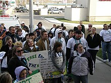 Photo from "Take Back the Night", an event held at the Bannock County Courthouse Take Back the Night.JPG