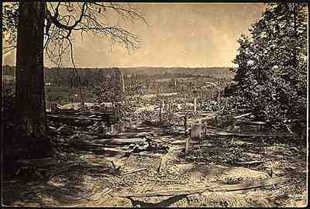 "Few battlefields of the war have been strewn so thickly with dead and wounded as they lay that evening around Collier's Mill." (Union Major Gen. J. D