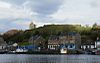 Tarbert Castle and harbour