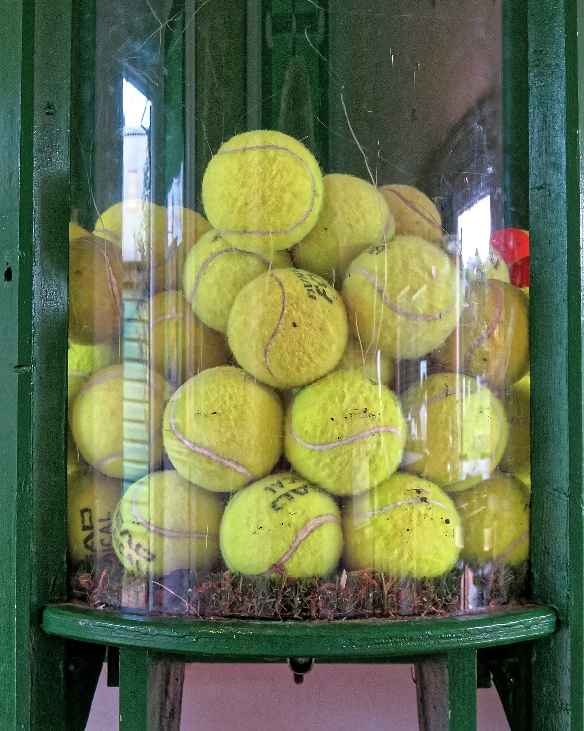 Tennis balls recycling Highgate Cricket Club, Crouch End, London