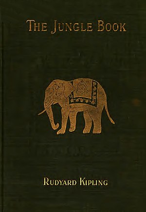 Front cover of 1894 edition of "The Jungle Book" published by The Century Co.