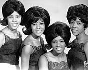 The Crystals (pictured in 1965), recipients of Phil Spector's Wall of Sound production during the 1960s The crystals sm.JPG