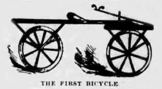 The first bicycle by Baron Karl von Drais