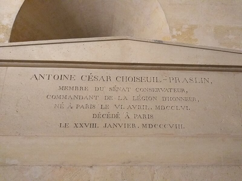 File:Tomb of Antoine César de Choiseul, Duke of Praslin, in Panthéon.jpg