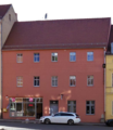 Denkmalgeschütztes Haus Bäckerstraße 22 in Torgau.