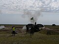 Romanian soldiers firing Oerlikon GDF-003 twin cannons during "CARPATINA 07" military exercise at Babadag firing range.
