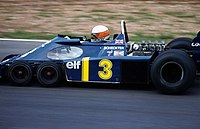 Jody Scheckter running with No. 3 in 1976 Tyrell Scheckter P34.jpg