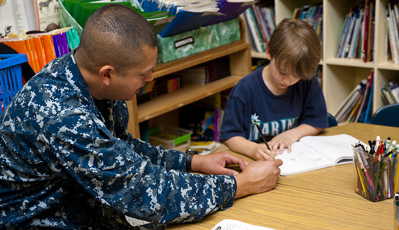 File:USS John C. Stennis sailors perform community service at school 120607-N-OY799-015.jpg