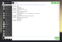 Screenshot z Tox klienta μTox, běžícího na platformě GNU/Linux