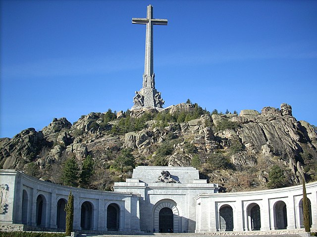 Valle de los Caídos in El Escorial, exemplary building of the Francoist era-style.