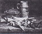Et, Sebze ve Çömlek ile Natürmort, 1886, Özel Koleksiyon (F1670)