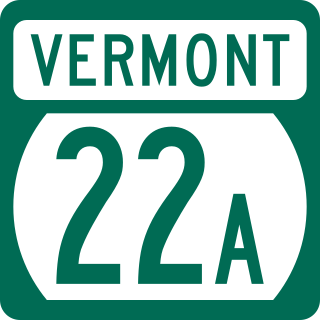 Vermont Route 22A Highway in Vermont, USA